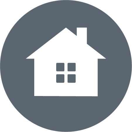 Simple house white icon